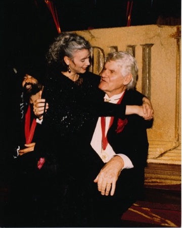 Harlan Howard with Emmylou Harris at BMI