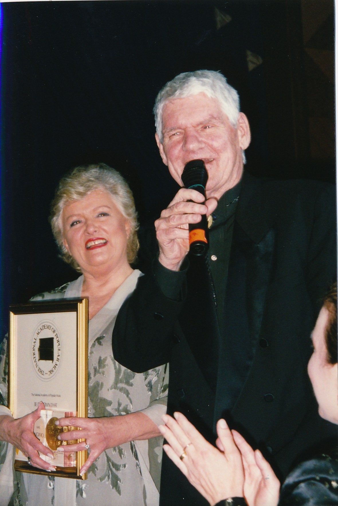 Frances Preston inducting Harlan Howard into the Songwriters Hall of Fame in New York