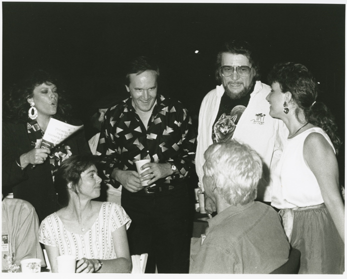 Mary and Roger Miller, Nanci Griffith, Waylon Jennings, Harlan Howard and Melanie Howard together at a Harlan Howard Birthday Bash in the mid 1990s