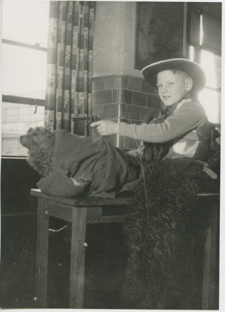Harlan Howard at age seven, photographed at the Detroit orphanage where he was placed in the 1930s