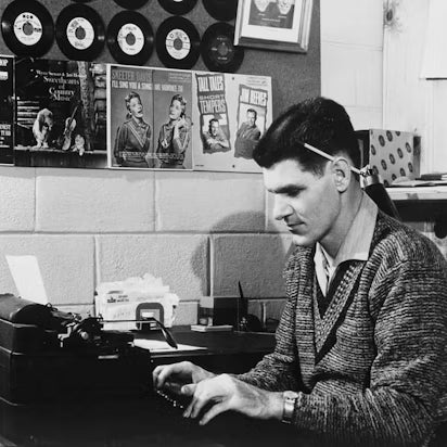 Harlan Howard at the piano in his Nashville office, one of the songwriters who defined country music's sound