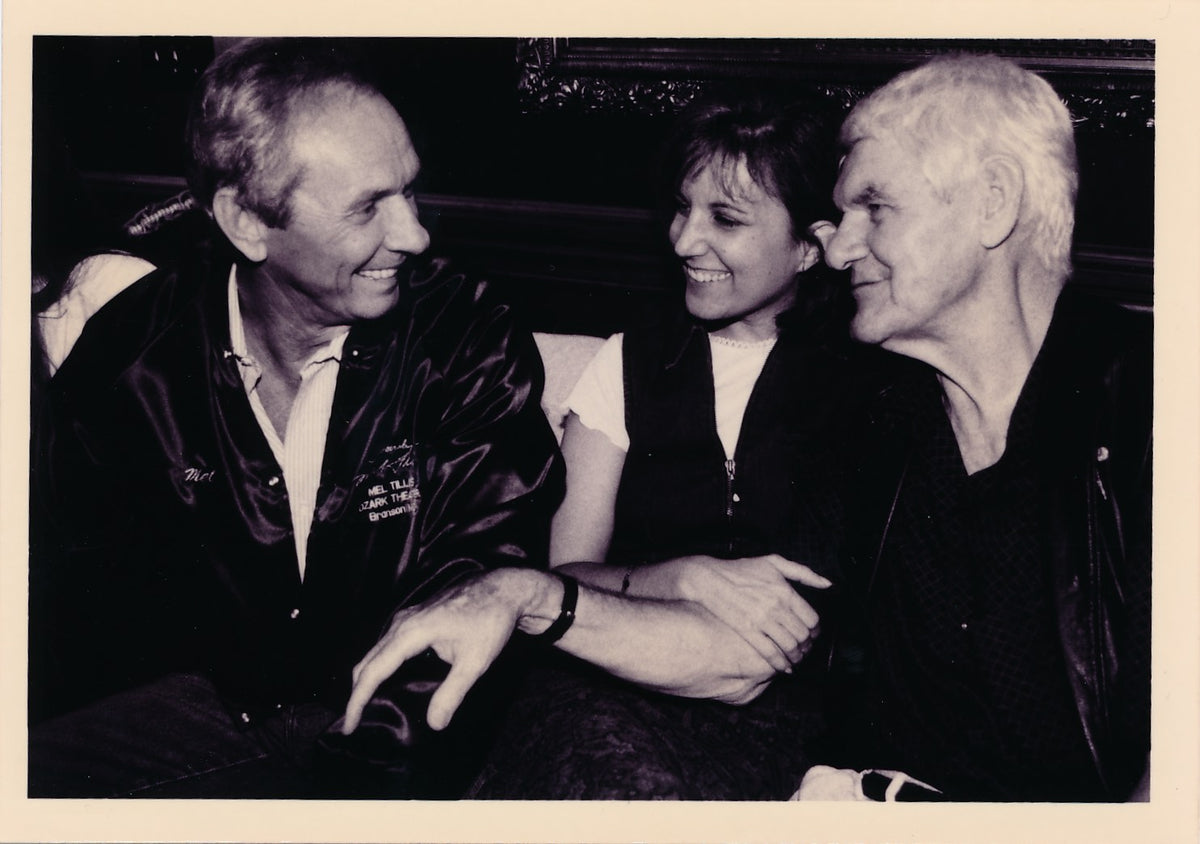 Mel Tillis with Melanie and Harlan Howard at Harlan's seventieth birthday party in 1997