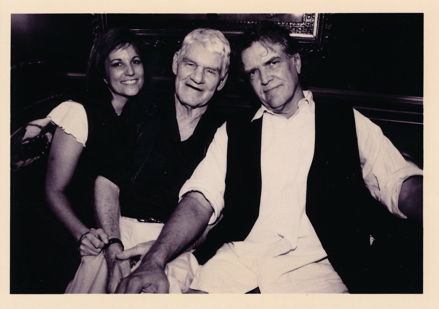 Melanie Howard, Harlan Howard and Guy Clark at Harlan's seventieth birthday party