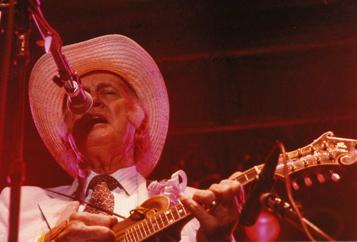 Bill Monroe performing at the Harlan Howard Birthday Bash in 1984