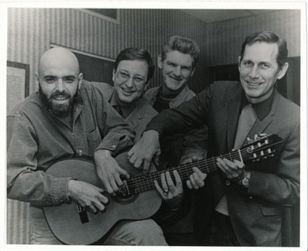 Shel Silverstein, John D. Loudermilk, Harlan Howard and Chet Atkins together